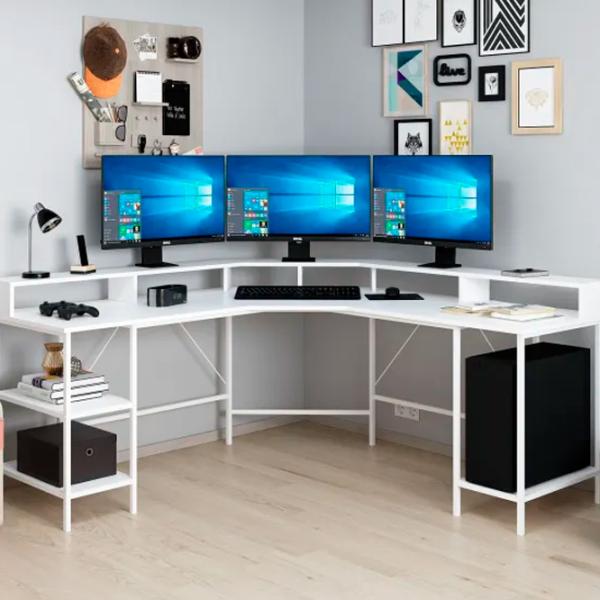 Офисный стол Trendy Power L Дерево/ Белый photo 3