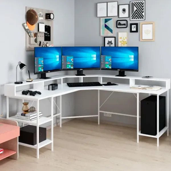 Офисный стол Trendy Power L Дерево/ Белый photo 5