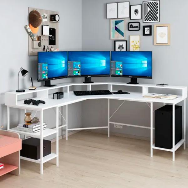 Офисный стол Trendy Power L Дерево/ Белый photo 5