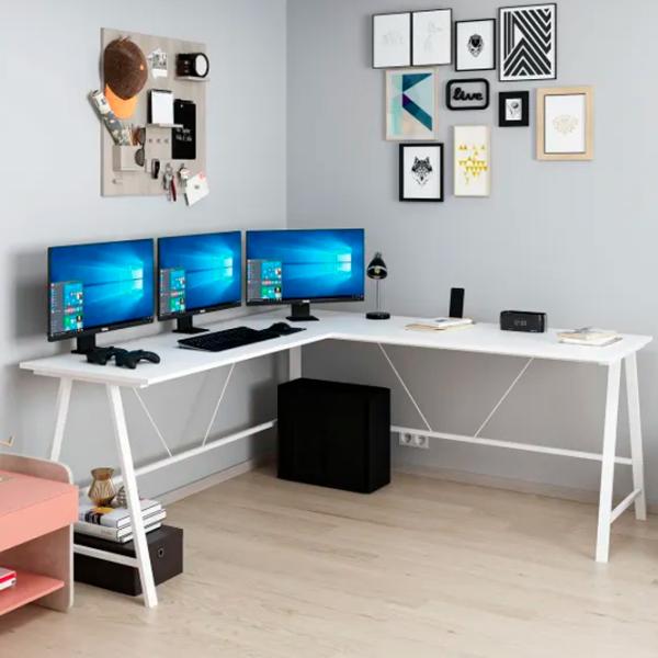 Офисный стол Trendy Echipa L Дерево/ Белый photo 5