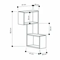 Raft Trendy Partea LPAL / White photo 5