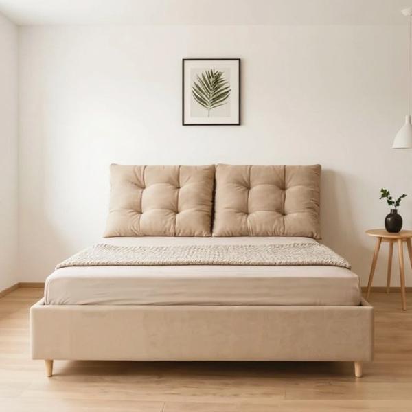 Pat Fabrik Home Adelia 160 x 200 cm / PAL / Beige photo 2
