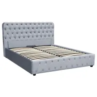 Кровать Fabrik Home Belinda 180 x 200 см / ЛДСП / Серый