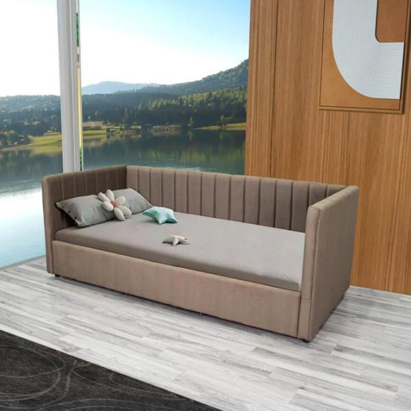 Кровать Fabrik Home Camila 90 x 200 см / ЛДСП / Коричневый photo 3