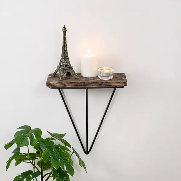 Полка Trendy Phalaenopsis Ель / Walnut Black photo 4