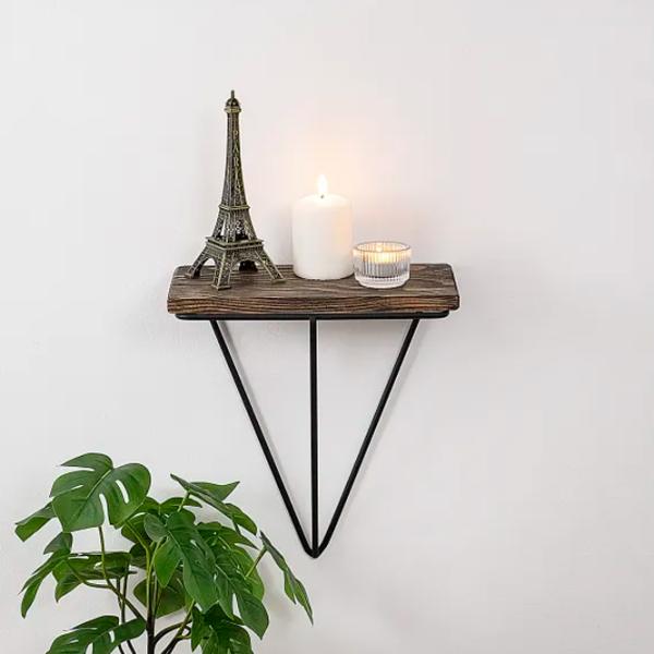 Полка Trendy Phalaenopsis Ель / Walnut Black photo 4