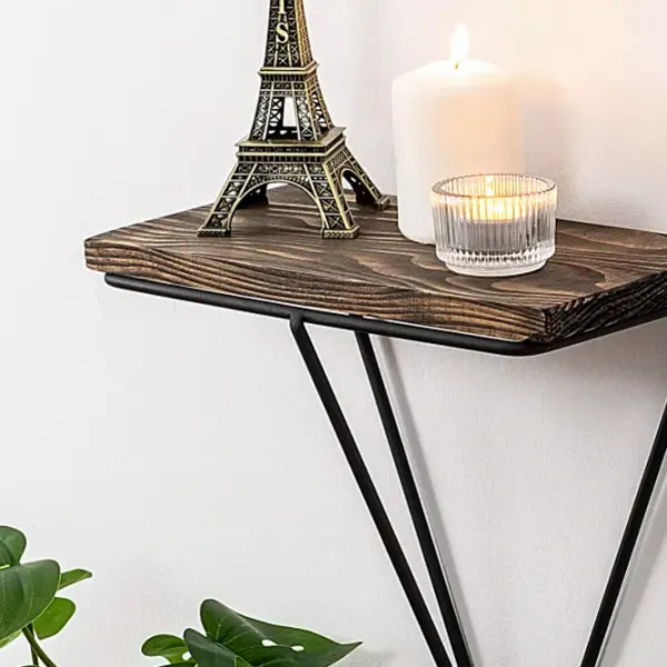 Полка Trendy Phalaenopsis Ель / Walnut Black photo 5