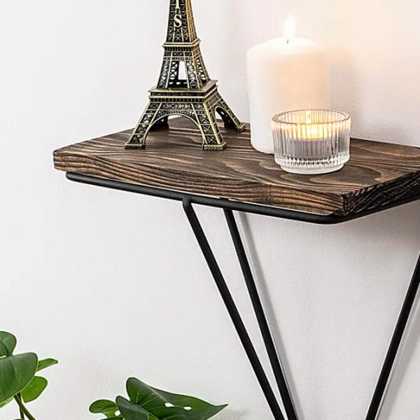 Полка Trendy Phalaenopsis Ель / Walnut Black photo 5