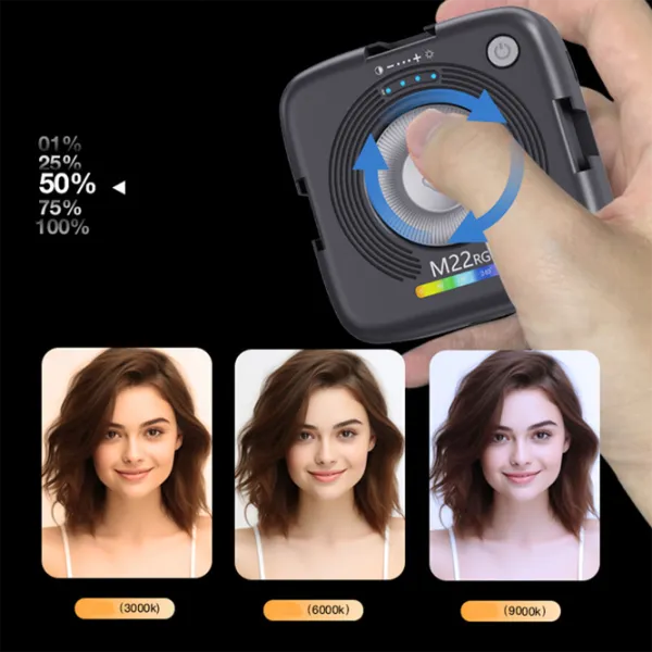 Lumină foto Pocket Light M22RGB Plastic / Black photo 6