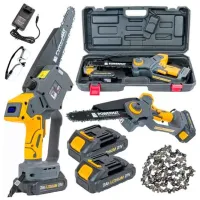 Цепная пила Powermat PM-MPA-2AHM Аккумуляторный/ Серый photo 7