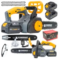 Fierăstrău cu lanţ Powermat PM-MPA-4AHM Cu acumulator/ Gray