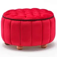 Fotoliu moale Trendy Jasmin Red / Velvet photo 2