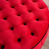 Fotoliu moale Trendy Jasmin Red / Velvet photo 5