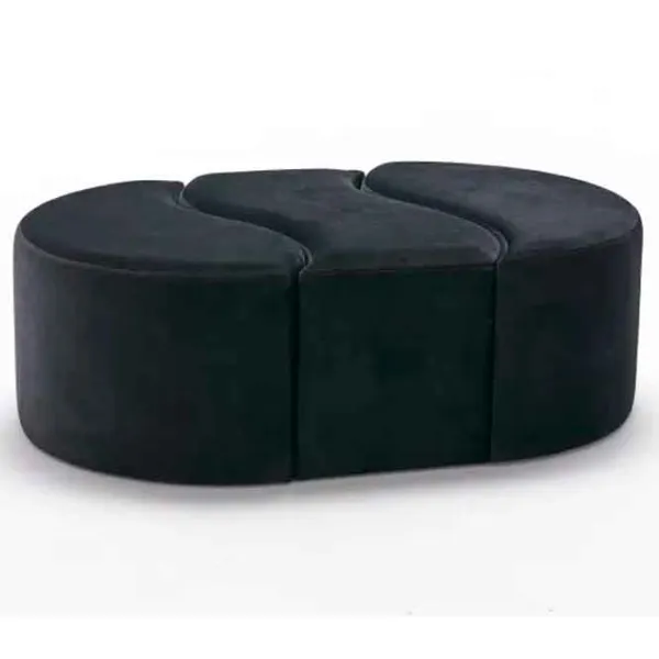 Fotoliu moale Trendy Alya Black / Velvet  photo 2