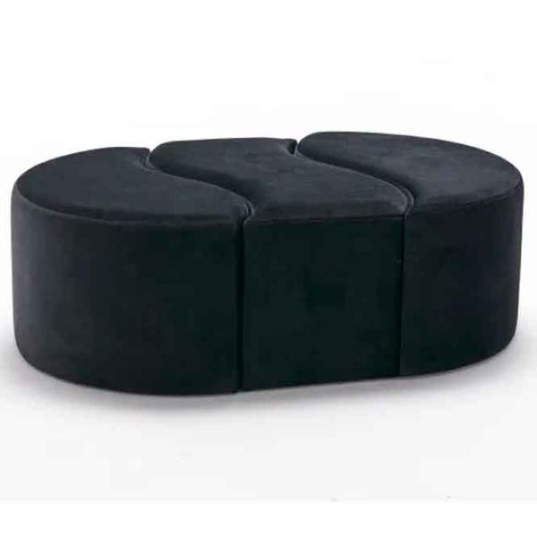 Fotoliu moale Trendy Alya Black / Velvet  photo 2
