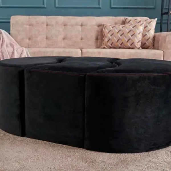 Fotoliu moale Trendy Alya Black / Velvet  photo 5