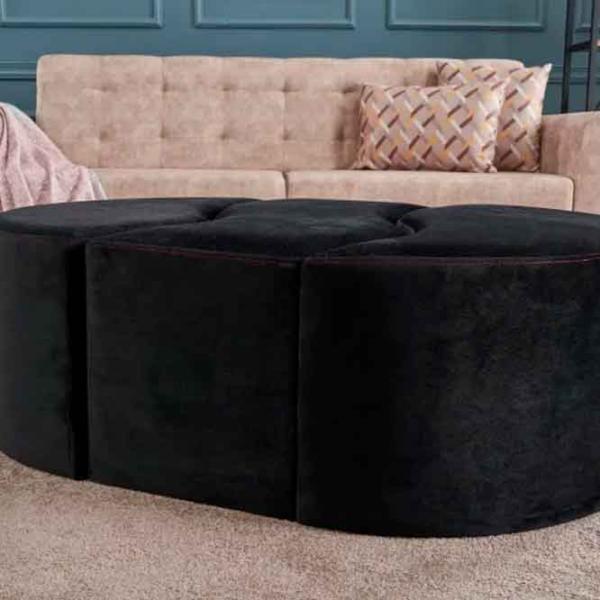 Fotoliu moale Trendy Alya Black / Velvet  photo 5