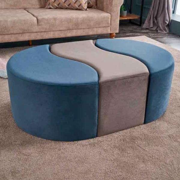 Fotoliu moale Trendy Alya Blue / Velvet  photo 4