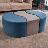 Fotoliu moale Trendy Alya Blue / Velvet photo 4