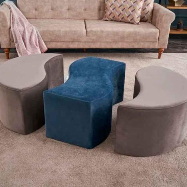 Fotoliu moale Trendy Alya Gray / Velvet  photo 4