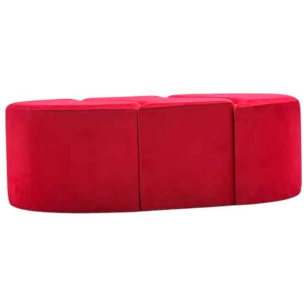 Fotoliu moale Trendy Alya Red / Velvet  photo 1