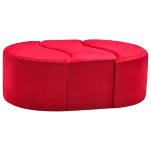 Fotoliu moale Trendy Alya Red / Velvet  photo 2