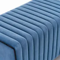 Fotoliu moale Trendy Mabel Blue / Velvet photo 2