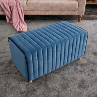 Fotoliu moale Trendy Mabel Blue / Velvet photo 4