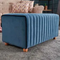 Fotoliu moale Trendy Mabel Blue / Velvet photo 5