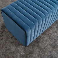 Fotoliu moale Trendy Mabel Blue / Velvet photo 6