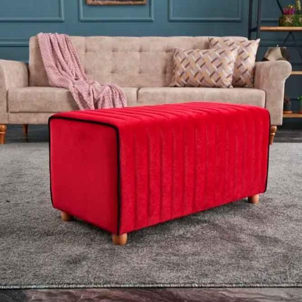 Fotoliu moale Trendy Mabel Red / Velvet  photo 4