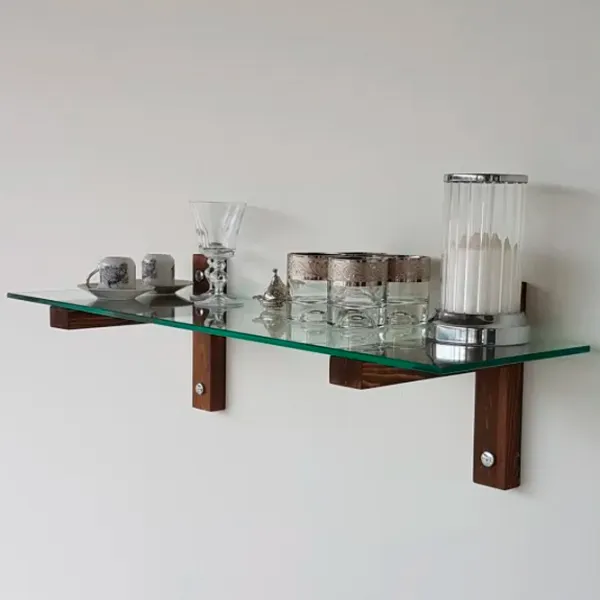 Raft Trendy R100 Sticlă călită / Walnut photo 5