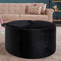 Пуф Trendy Alis Черный / Бархат photo 6