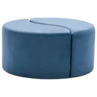 Fotoliu moale Trendy Alis Blue / Velvet photo 2