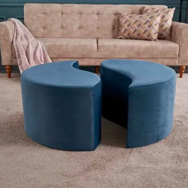 Fotoliu moale Trendy Alis Blue / Velvet  photo 6