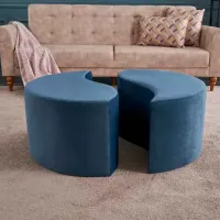 Fotoliu moale Trendy Alis Blue / Velvet photo 6