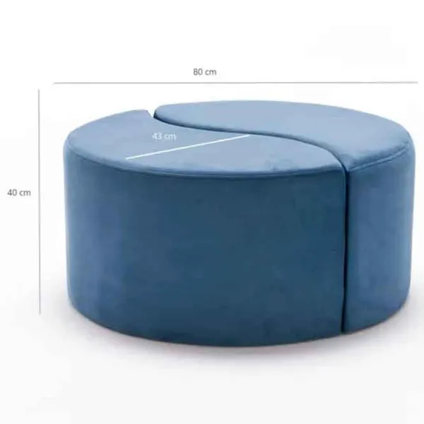 Fotoliu moale Trendy Alis Blue / Velvet  photo 8