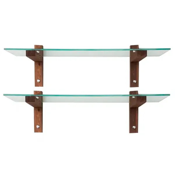 Raft Trendy R200 Sticlă călită / Walnut photo 2