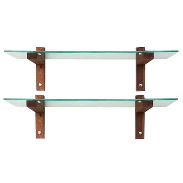 Raft Trendy R200 Sticlă călită / Walnut photo 2