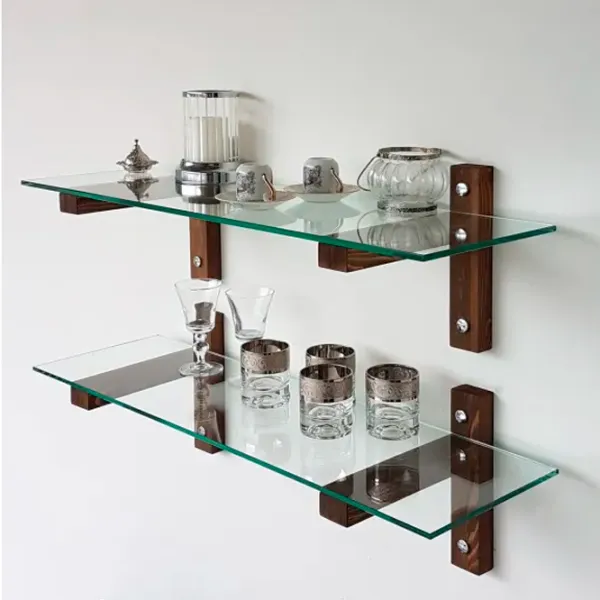 Raft Trendy R200 Sticlă călită / Walnut photo 8