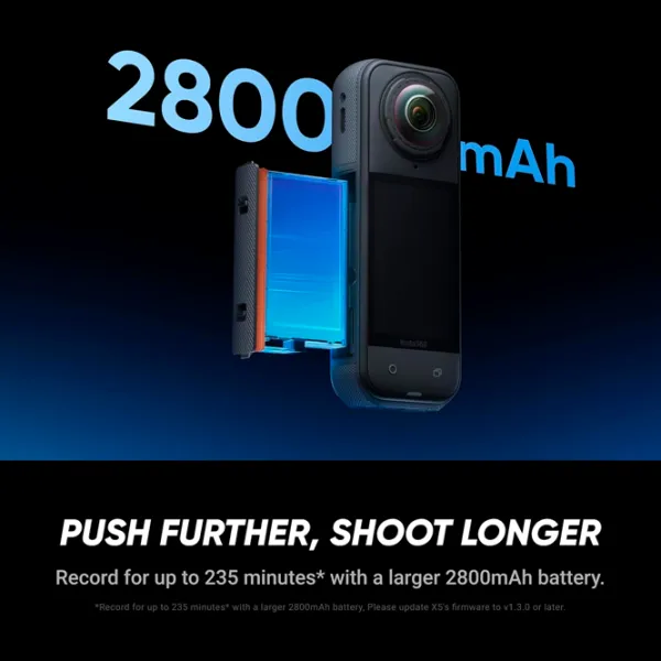 Экшн-камера Insta360 CINSAAHA 72 МП / 2400 мАч / Черный photo 12