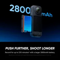 Экшн-камера Insta360 CINSAAHA 72 МП / 2400 мАч / Черный photo 12