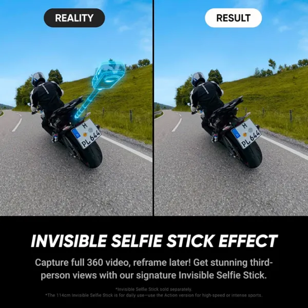 Экшн-камера Insta360 CINSAAHA 72 МП / 2400 мАч / Черный photo 14