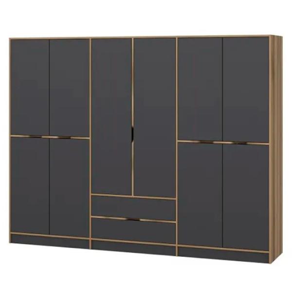 Dulap pentru haine Trendy Elina - 208 277 x 52 x 208 / LPAL / Walnut photo 2