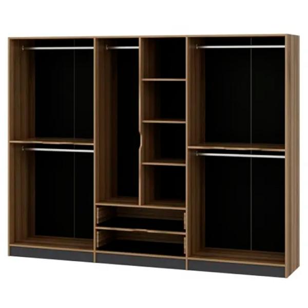 Dulap pentru haine Trendy Elina - 208 277 x 52 x 208 / LPAL / Walnut photo 5