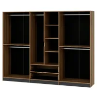Dulap pentru haine Trendy Elina - 208 277 x 52 x 208 / LPAL / Walnut photo 5