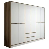 Dulap pentru haine Trendy Elina - 208 277 x 52 x 208 / LPAL / Walnut