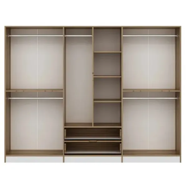 Dulap pentru haine Trendy Elina - 208 277 x 52 x 208 / LPAL / Walnut photo 3