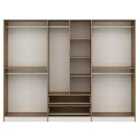 Dulap pentru haine Trendy Elina - 208 277 x 52 x 208 / LPAL / Walnut photo 3