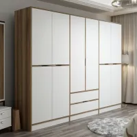 Dulap pentru haine Trendy Elina - 208 277 x 52 x 208 / LPAL / Walnut photo 6
